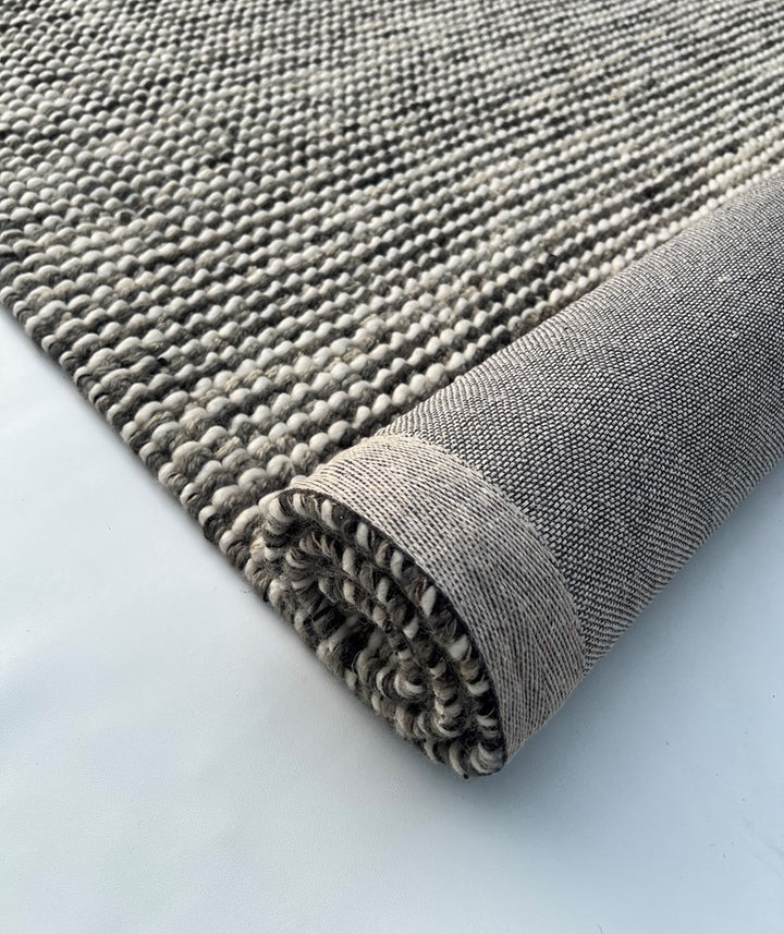 ASHLEY STEEL IVORY  HAND WOVEN  FLOOR RUG