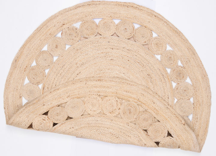 DOT ROSE BEACH JUTE FLOOR RUG