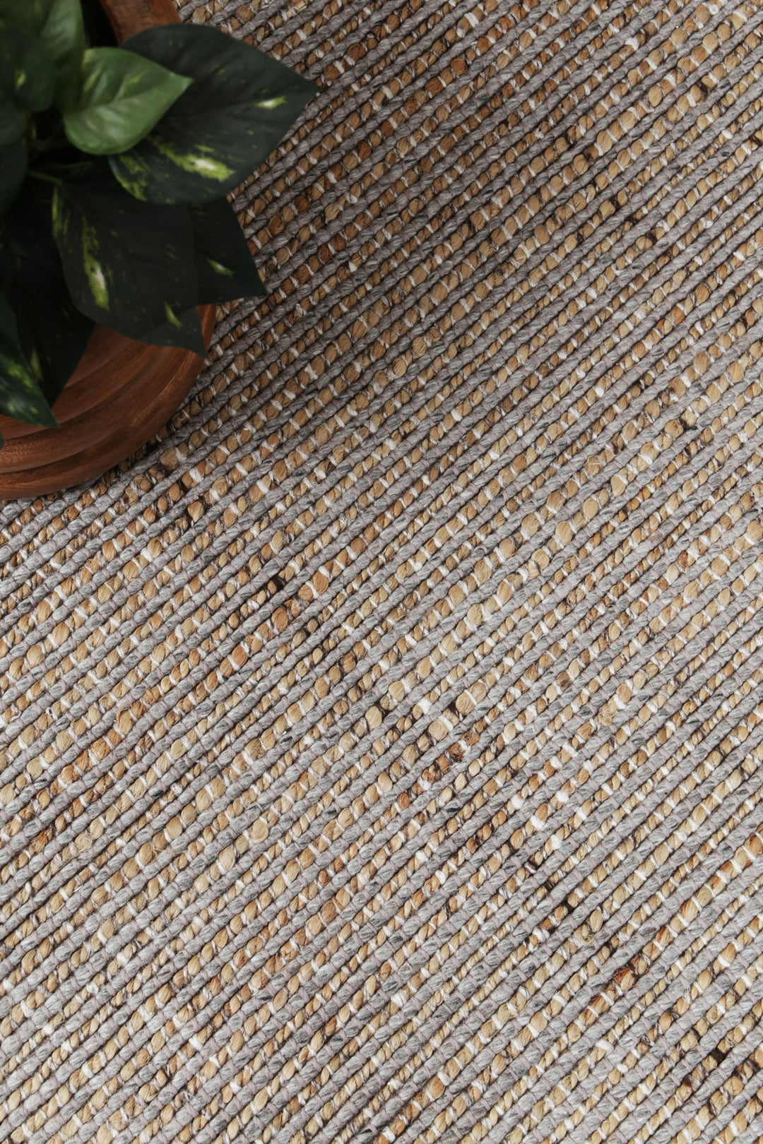Dunne Jute & Wool Light Grey Rug