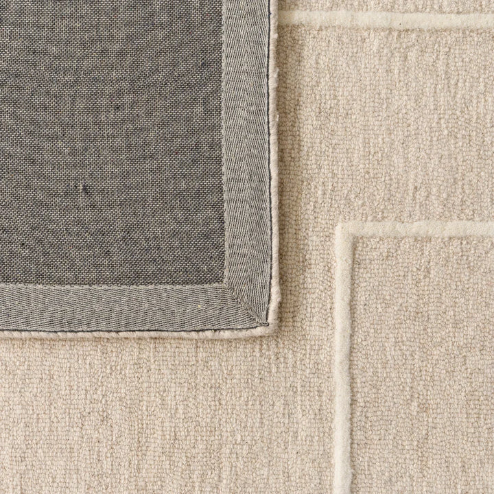 Fabien Handtufted Wool Blocks Beige