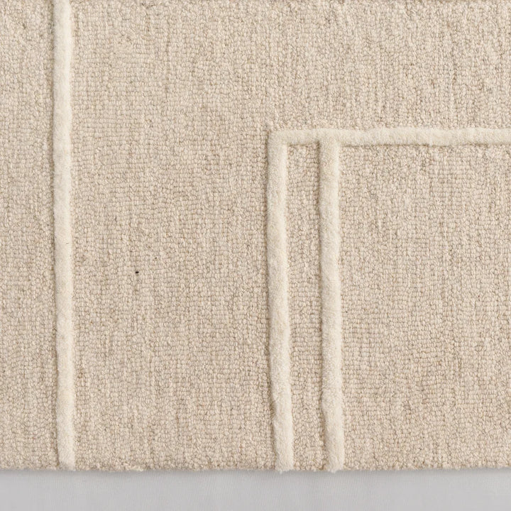 Fabien Handtufted Wool Blocks Beige