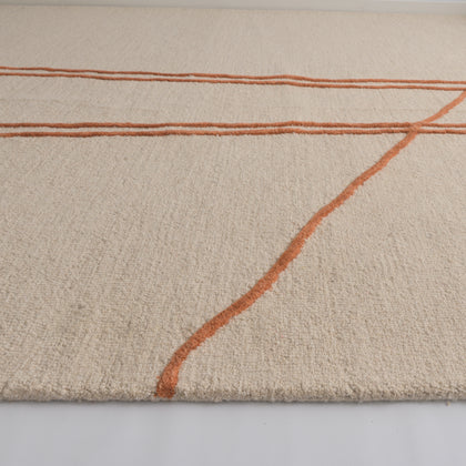 Fabien Hand Woven Wool Rust Crossroads