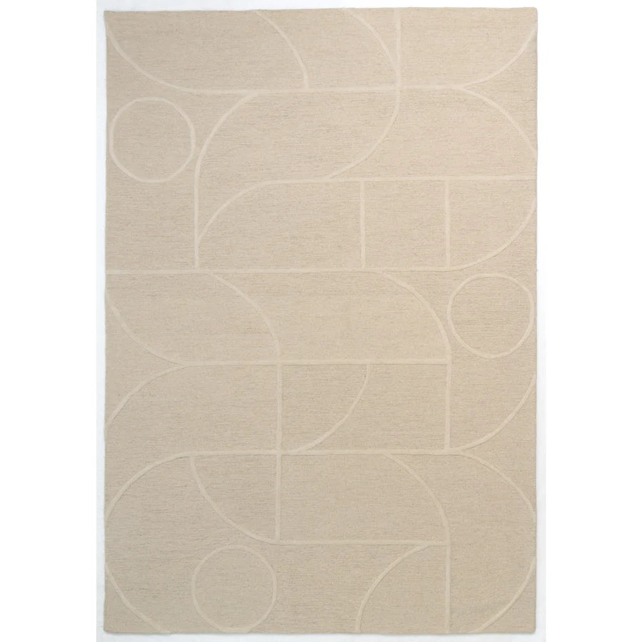 Fabien Handtufted Wool Beige Moon