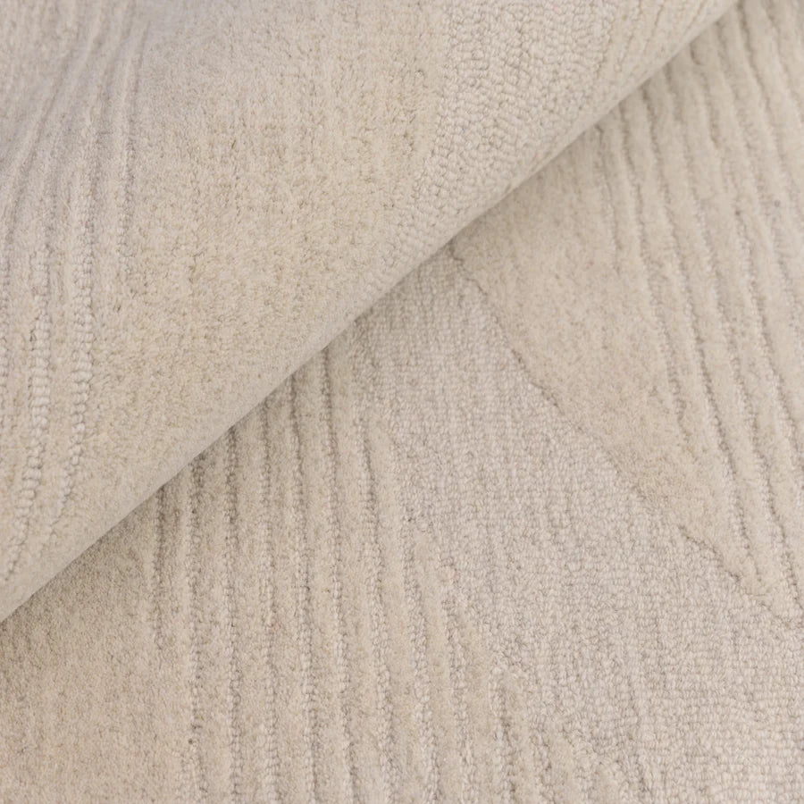 Fabien Handtufted Wool Beige Waves