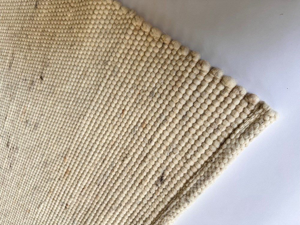 MERINO FELTED PURE NZ WOOL NATURAL FLOOR RUG