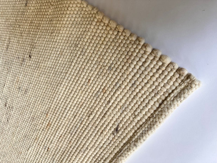 MERINO FELTED PURE NZ WOOL NATURAL FLOOR RUG