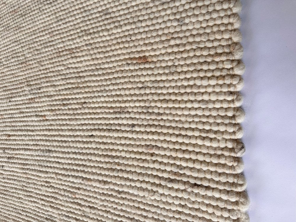 MERINO FELTED PURE NZ WOOL NATURAL FLOOR RUG