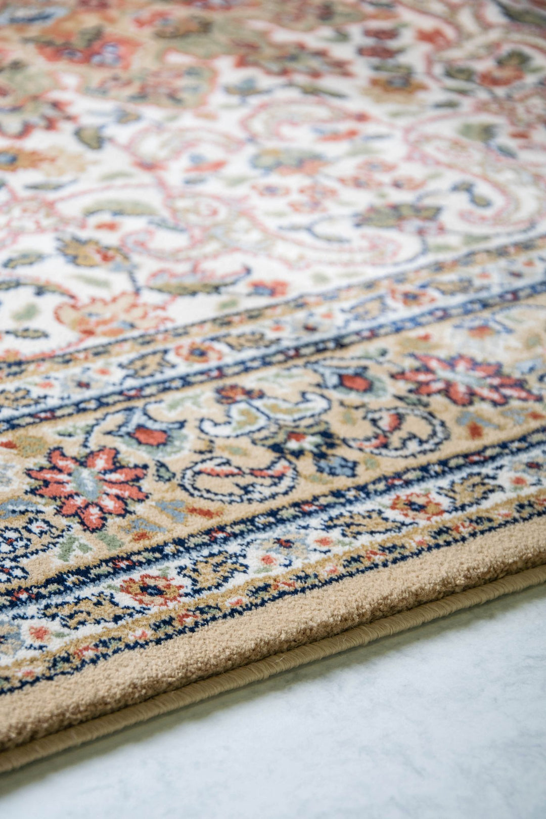 Kashan Persian Style MUSTARD floor rug