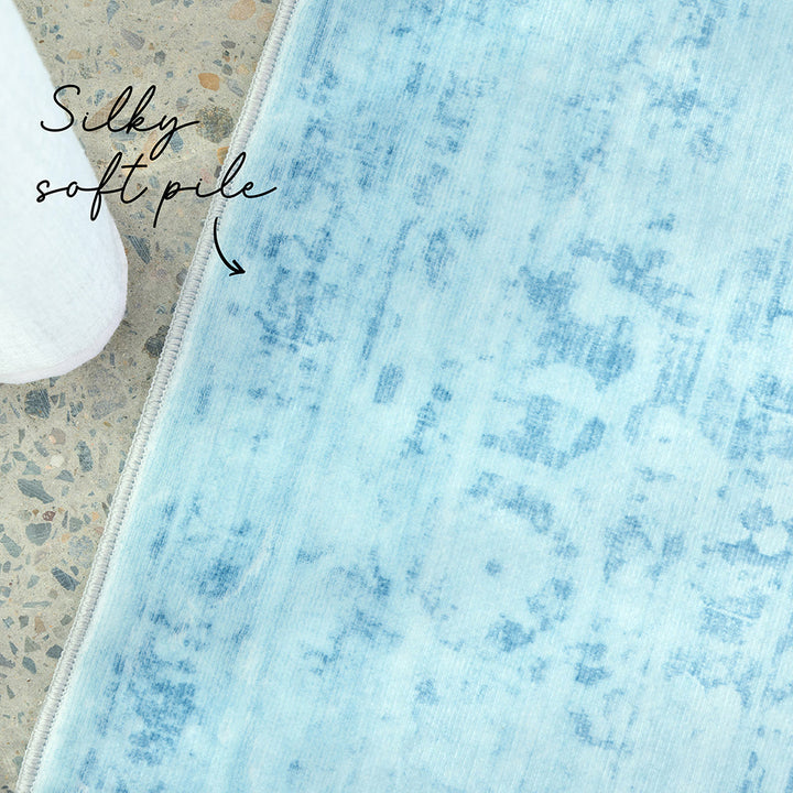 Gemstone Aquamarine Rug