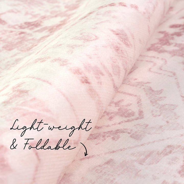 Gemstone Rose Quartz Rug