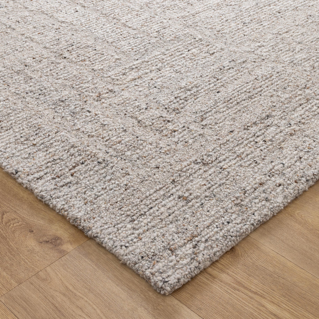 Seren Greige Modern Wool Rug