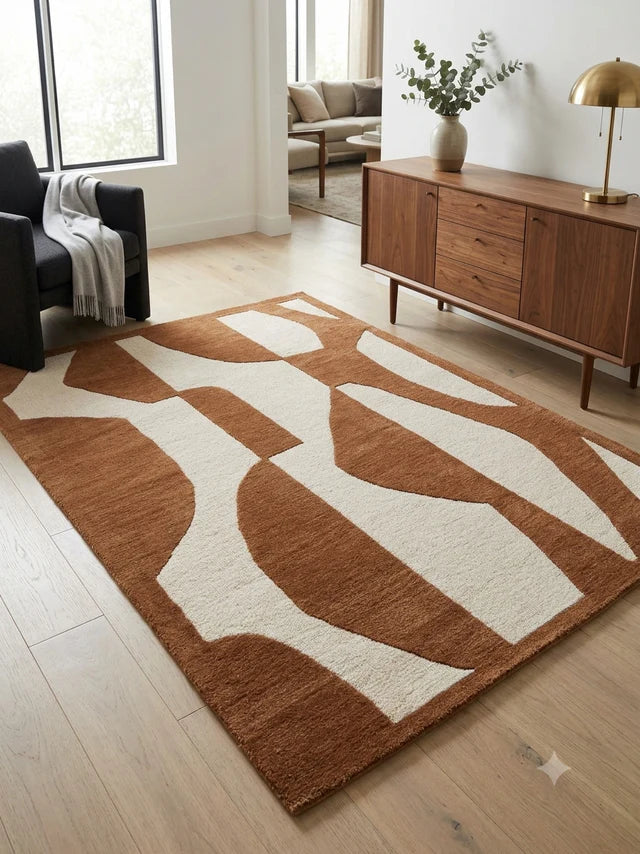 Fabien Handtufted Wool Brown Dino