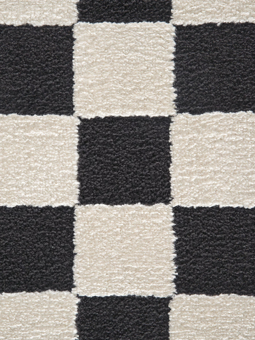 ISOLA BLACK AND WHITE EASY CARE FLOOR RUG