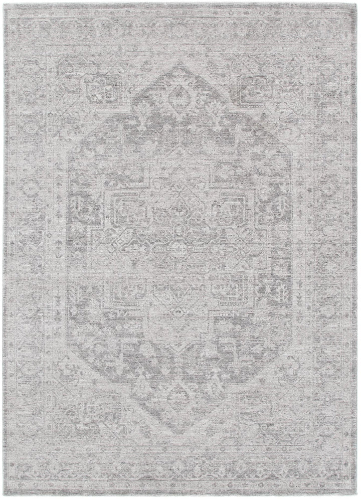 Heritage Distressed Medallion Grey Rug - H103