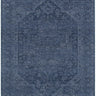 Heritage Distressed Medallion Blue Rug - H104