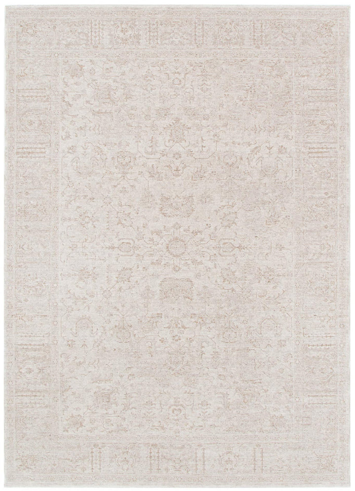 Heritage Distressed Border Beige Rug - H106