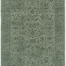Heritage Distressed Border Green Rug - H107