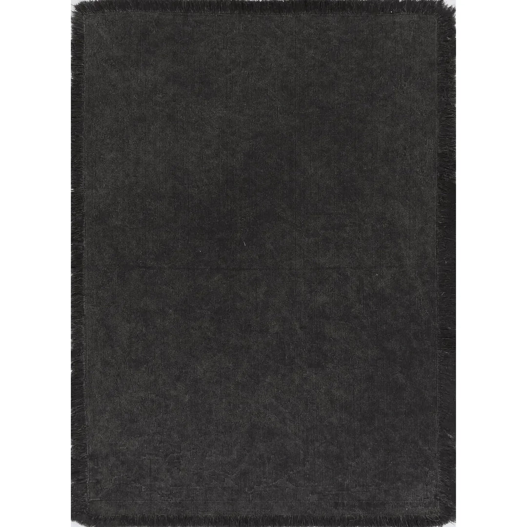 HARYANA STONEWASH PLAIN FRINGED CHOCOLATE