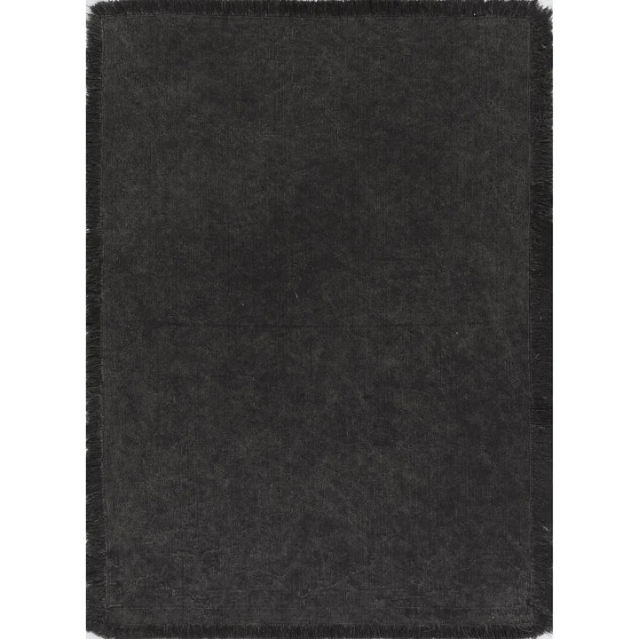 HARYANA STONEWASH PLAIN FRINGED CHOCOLATE