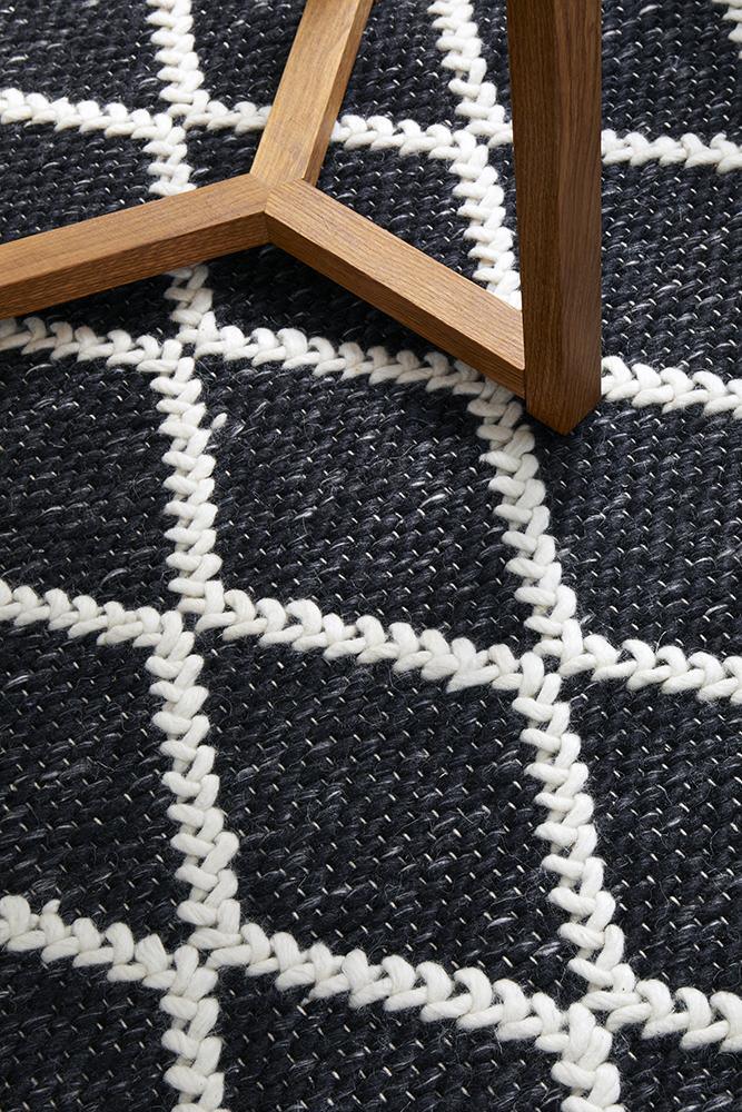 Huxley Black Rug - All Modern Design