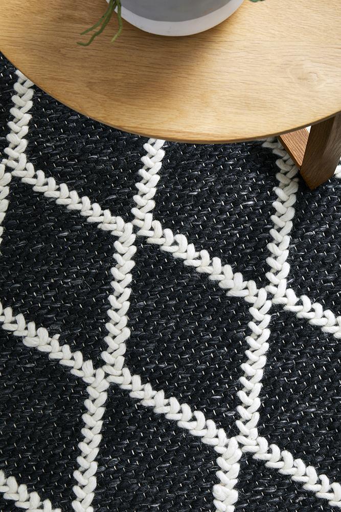 Huxley Black Rug - All Modern Design
