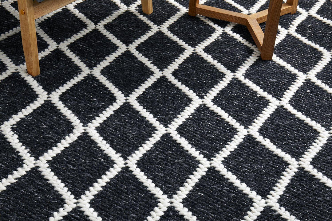Huxley Black Rug - All Modern Design