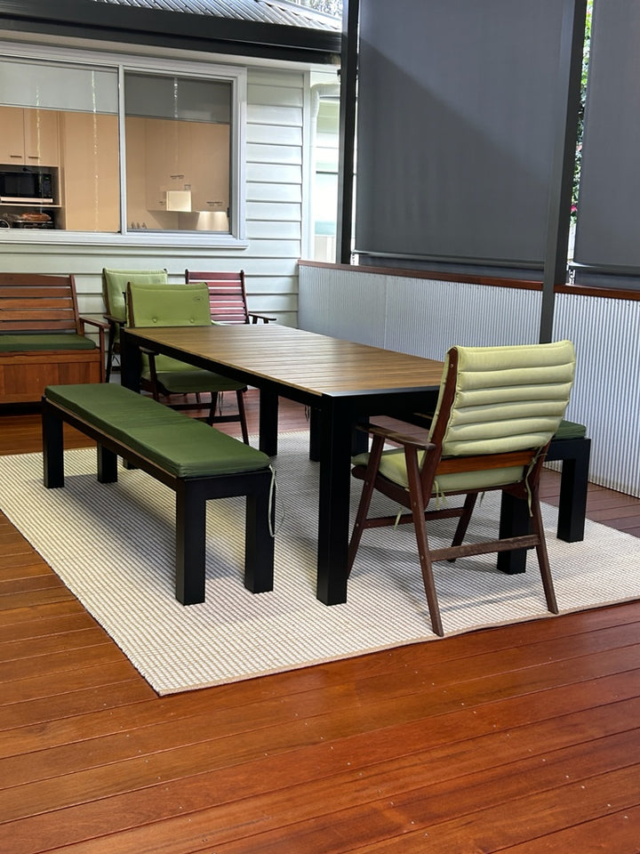 PULKA Natural Wool and jute floor rug