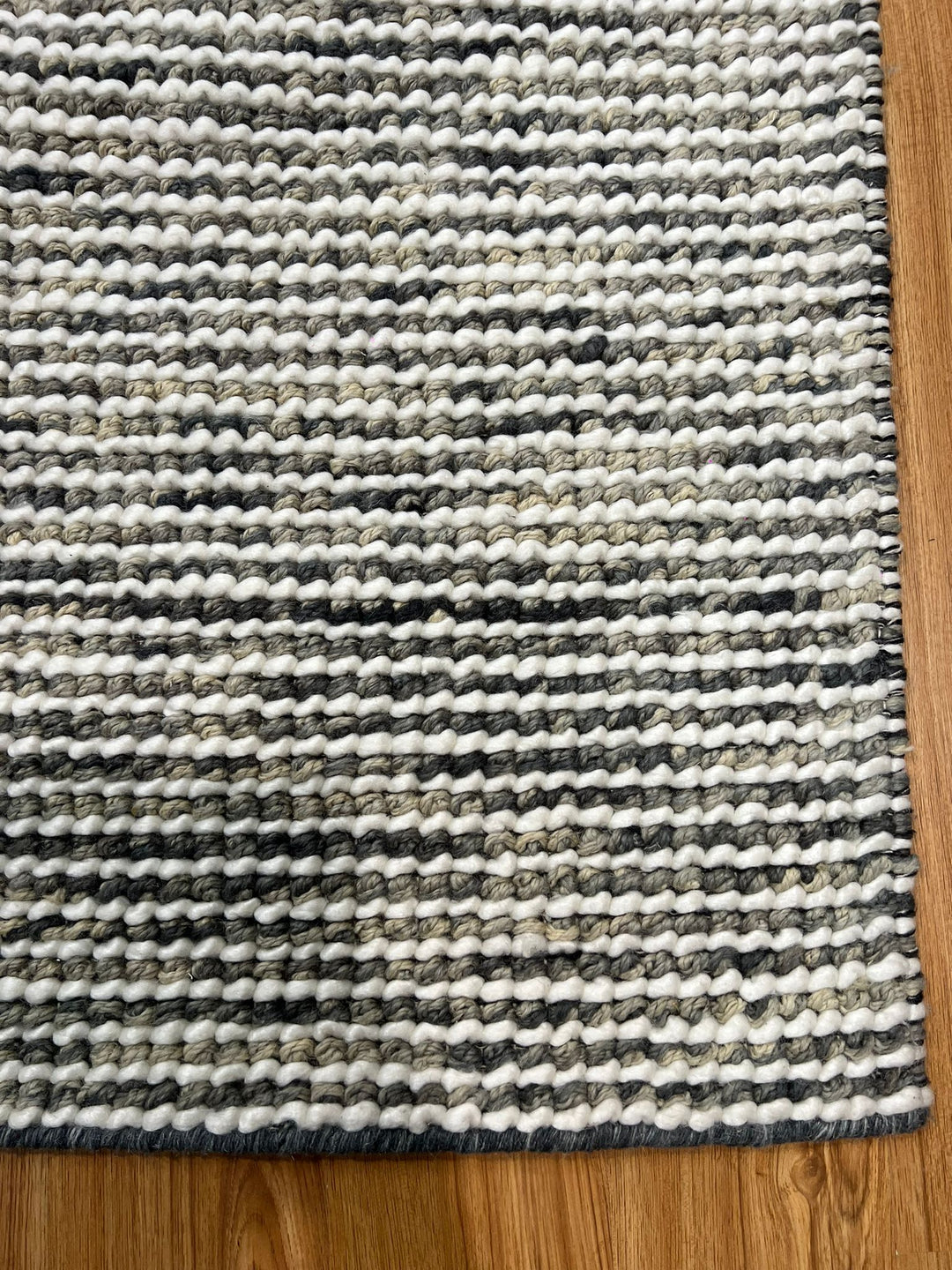 ASHLEY STEEL IVORY  HAND WOVEN  FLOOR RUG