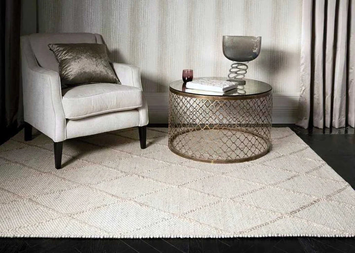 COAST Diamond WHITE IVORY FLOOR RUG