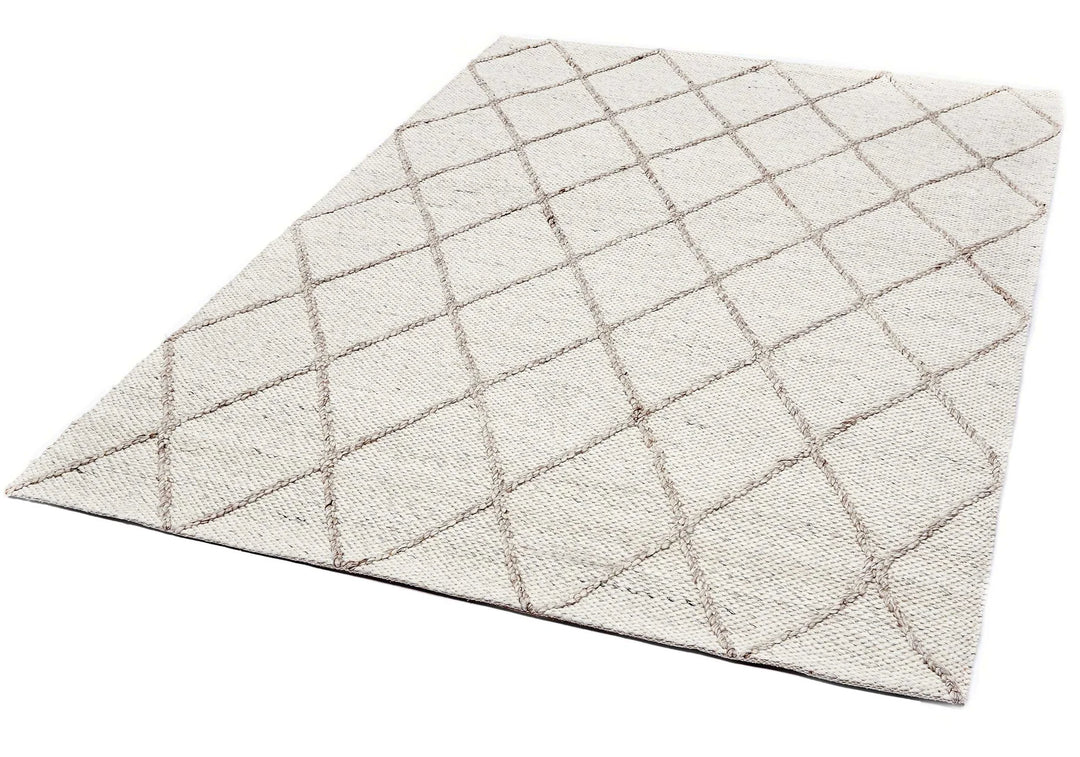 COAST Diamond WHITE IVORY FLOOR RUG