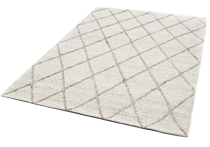 COAST Diamond WHITE IVORY FLOOR RUG
