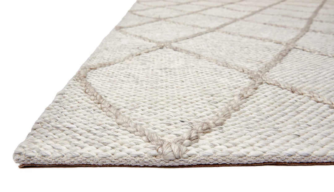 COAST Diamond WHITE IVORY FLOOR RUG