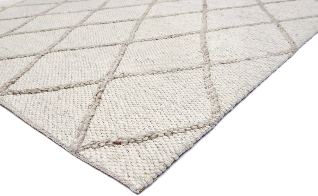 COAST Diamond WHITE IVORY FLOOR RUG