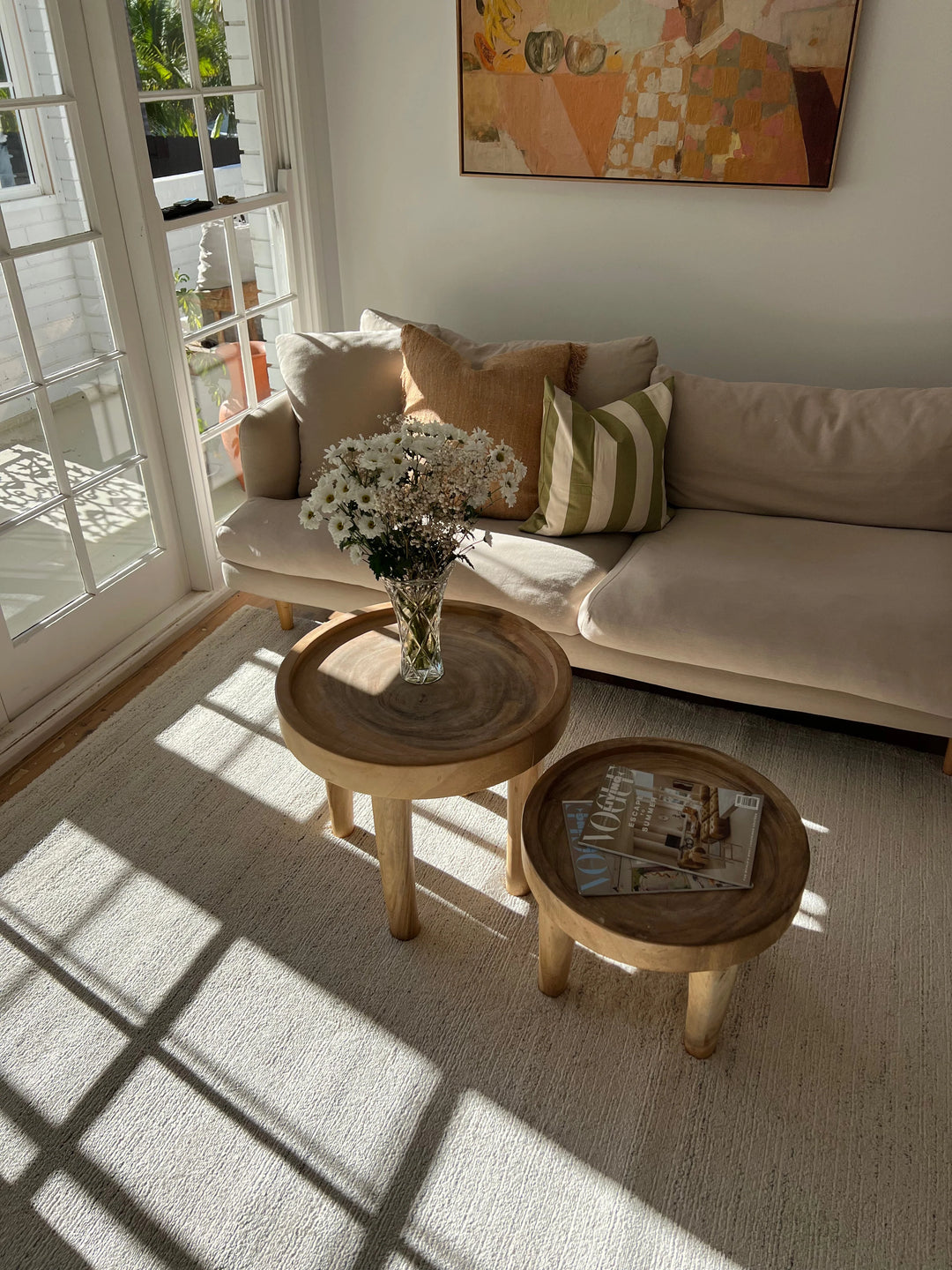 LEXI  Plain Beige  EASY CARE FLOOR Rug