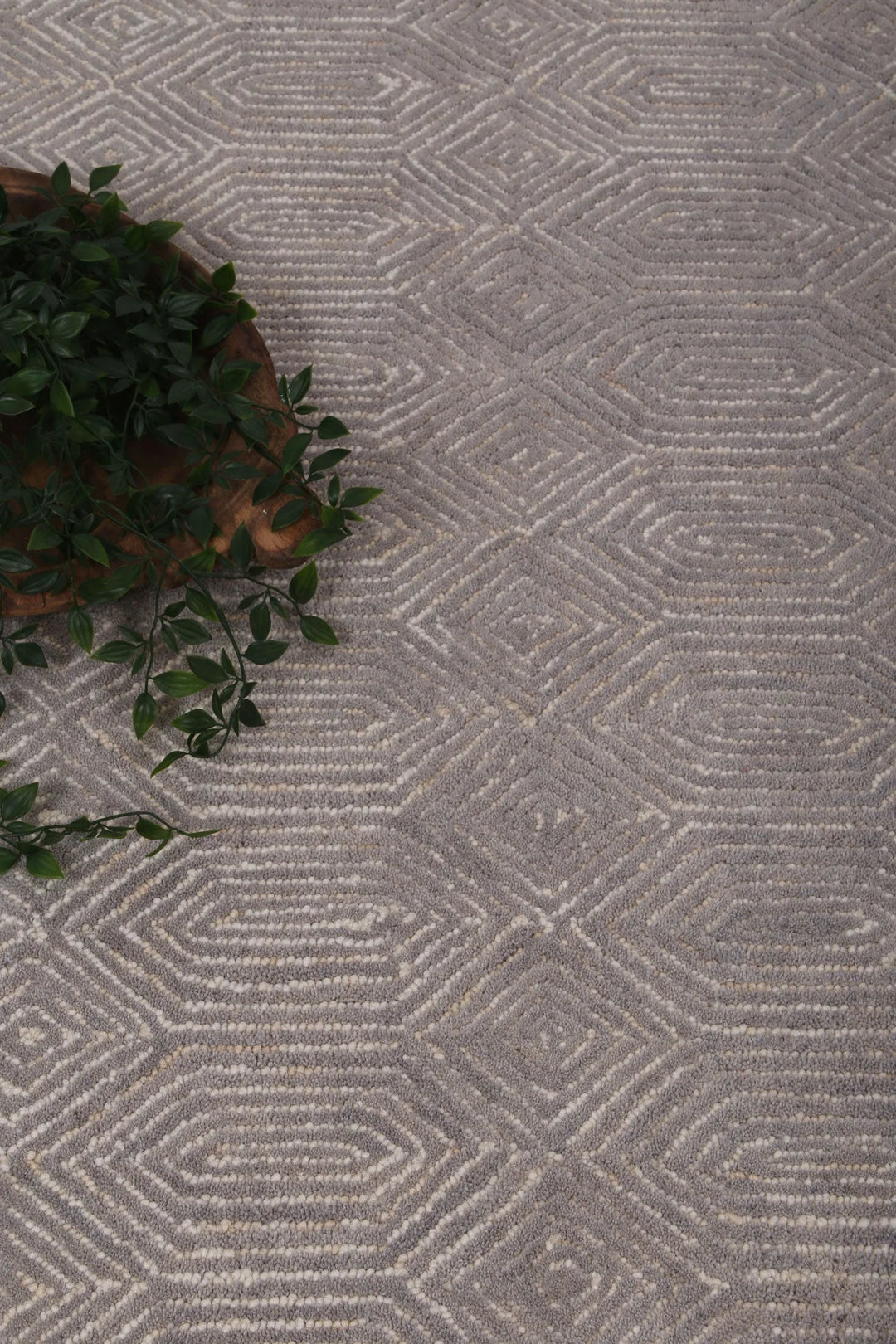 Toorak pure wool hand TUFTED ASH FLOOR RUG