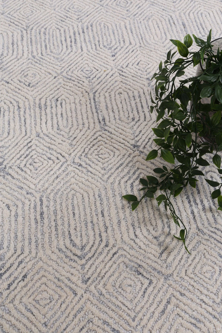 Toorak pure wool hand TUFTED GREY FLOOR RUG