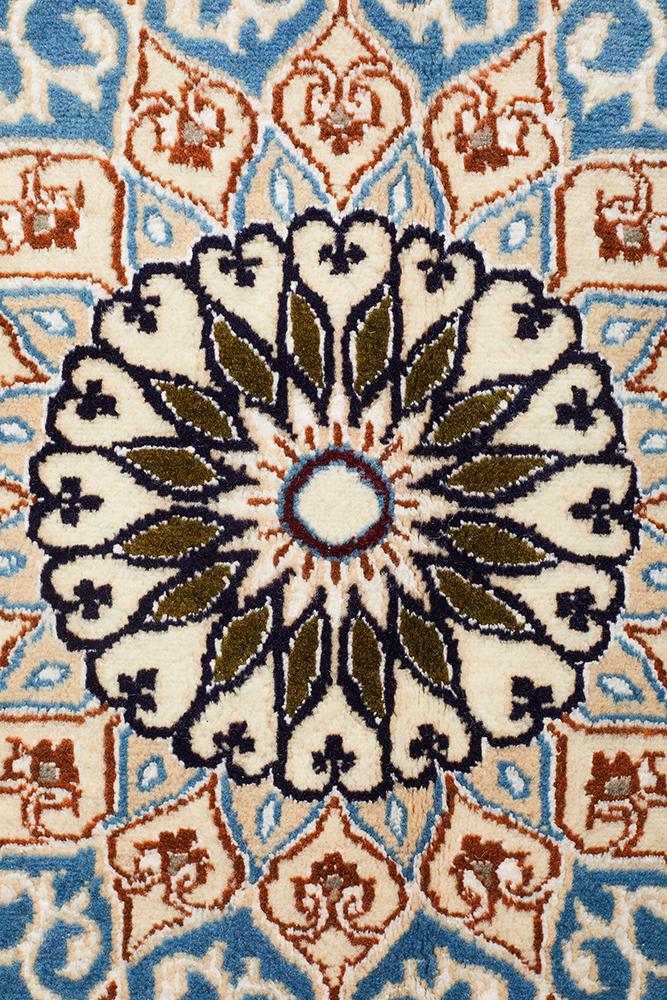 HAND KNOTED Ivory PERSIAN NAEIN RUG