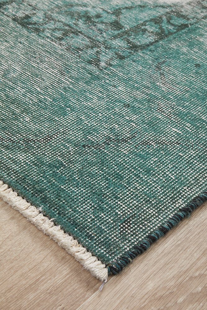 HANDKNOTTED SAge PERSIAN STONEWASH floor rug