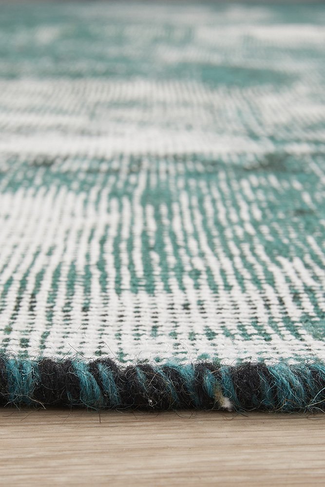 HANDKNOTTED SAge PERSIAN STONEWASH floor rug