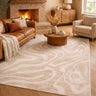 ISOLA CREME  EASY CARE SWIRL FLOOR RUG