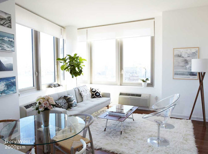 FLOKATI Pure New Zealand Wool 2000 GSM  IVORY