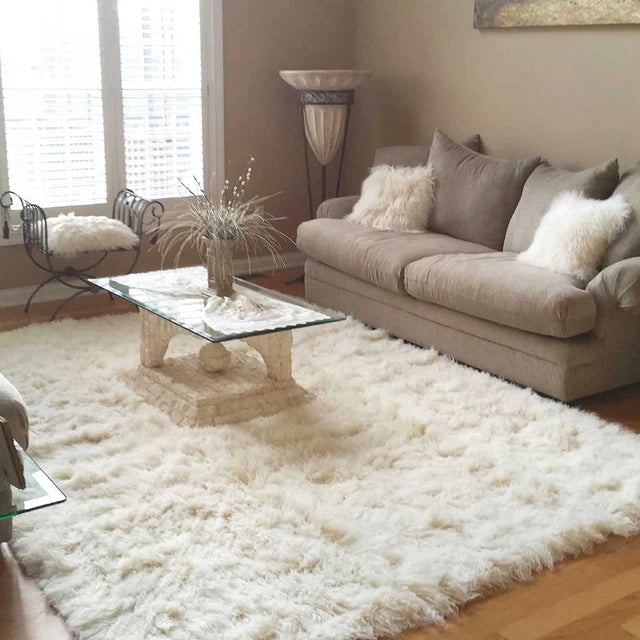 FLOKATI Pure New Zealand Wool 2000 GSM  IVORY