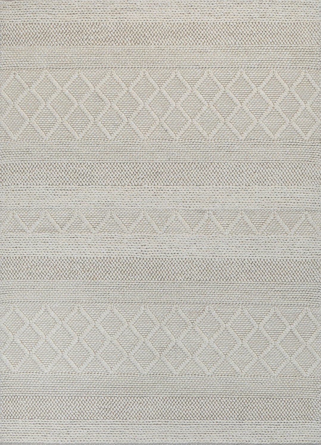 Bella Handwoven Wool Natural/ Ivory