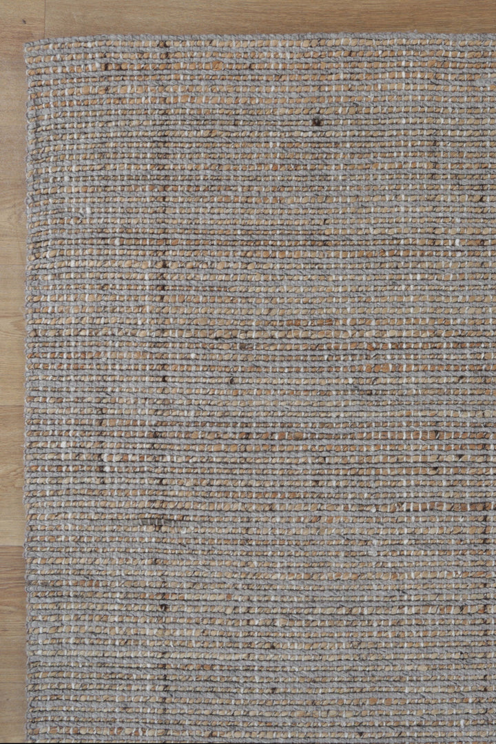 Dunne Jute & Wool Light Grey Rug