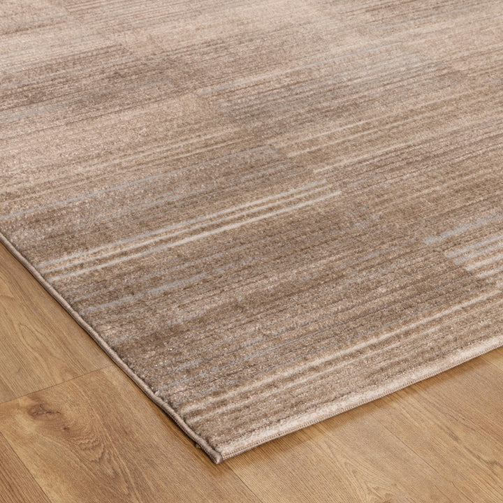 Sierra Lines Brown Grey Rug