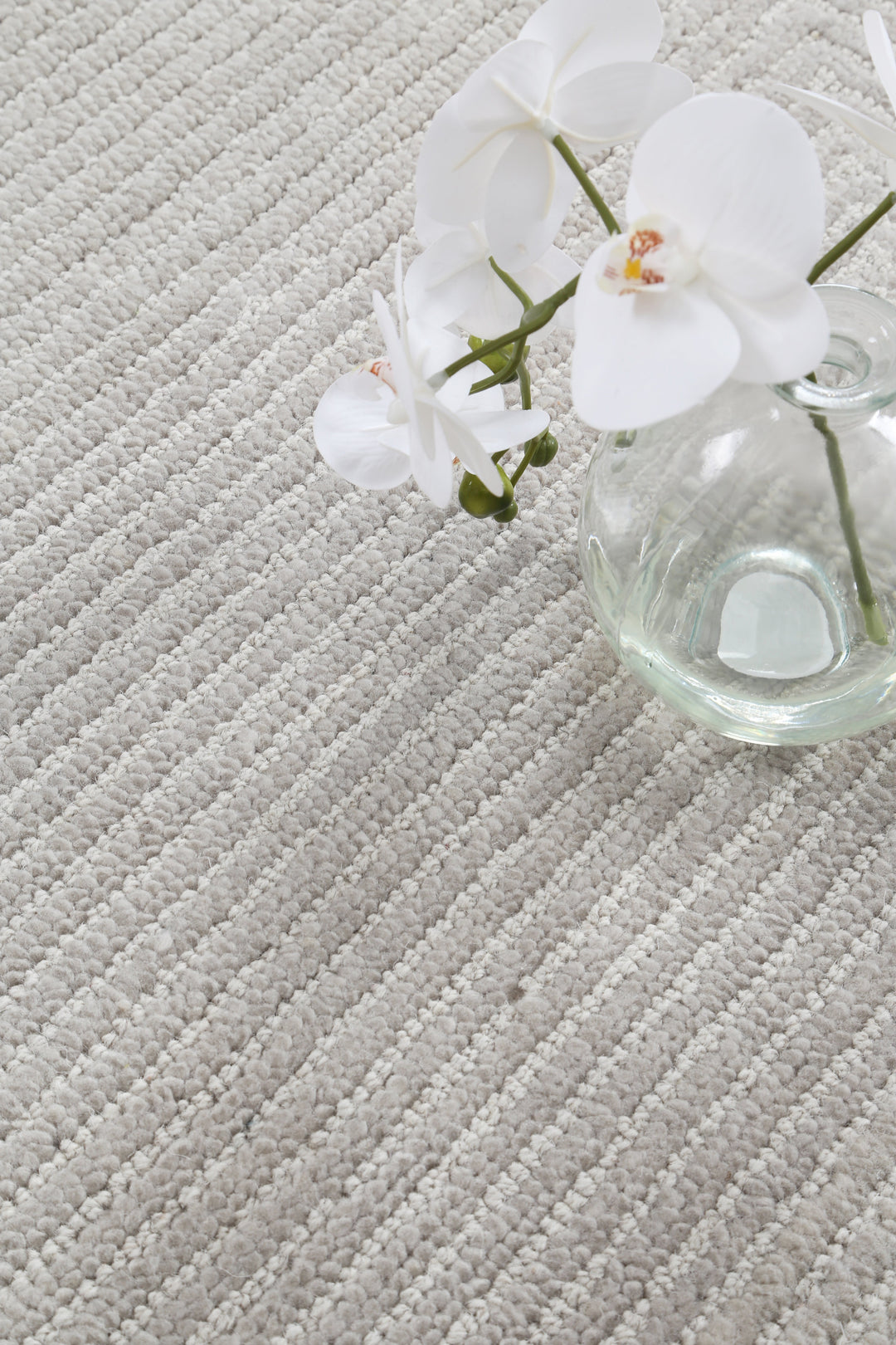 Loran Platinum Pure Wool Hand Woven FLoor Rug
