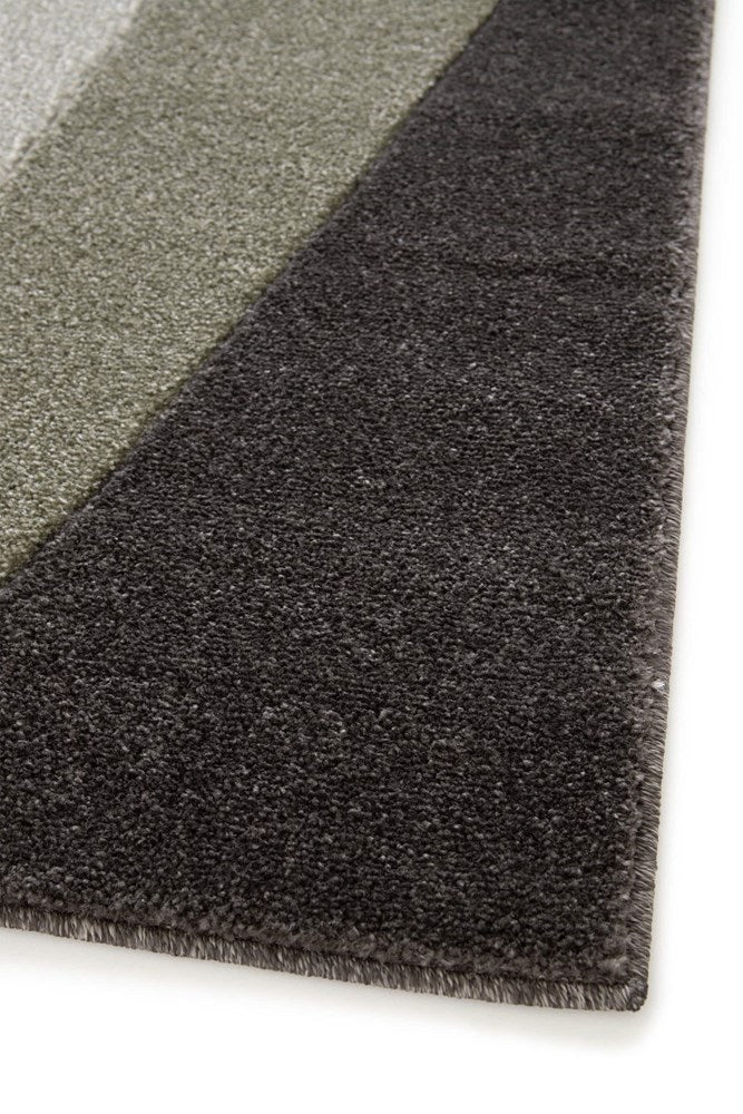 Lunar Orange Charcoal Super Soft Durable Floor rug