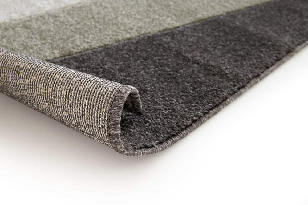 Lunar Orange Charcoal Super Soft Durable Floor rug