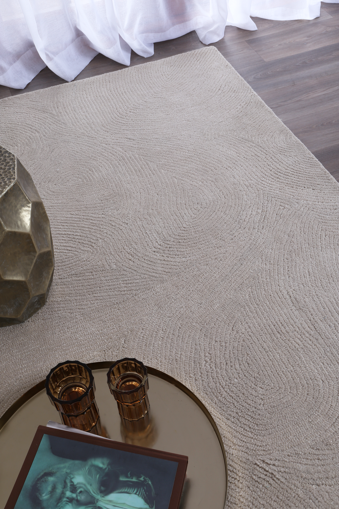 Loran Almon Ivory Wool Rug