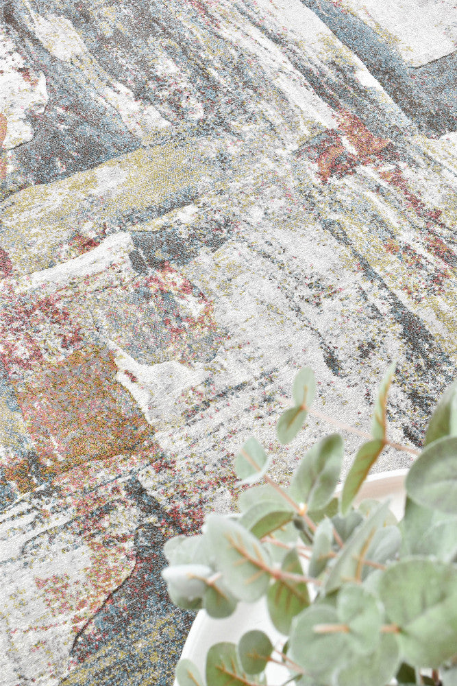 Garida Quartz multi floor rug